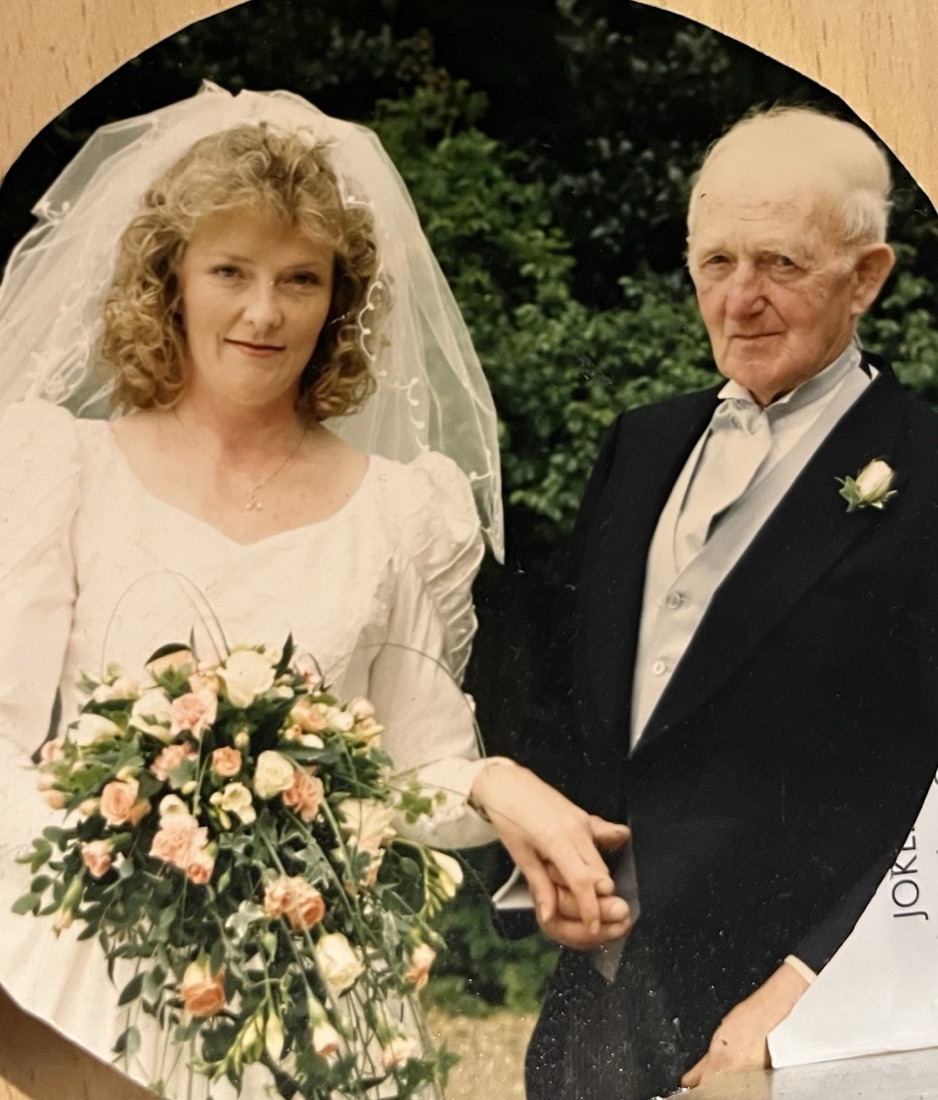 Patricia on her wedding day